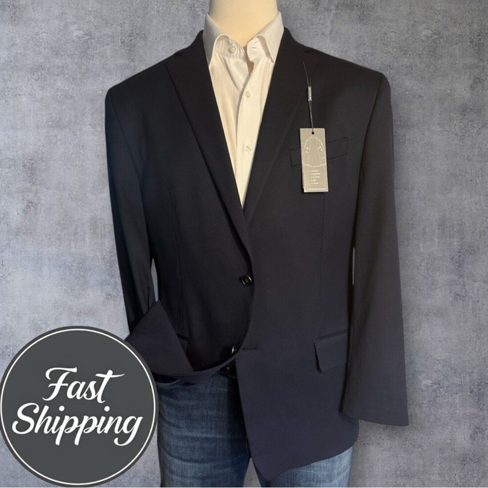$295 Michael Kors Navy Blue Sport Coat Classic Elegance NWT